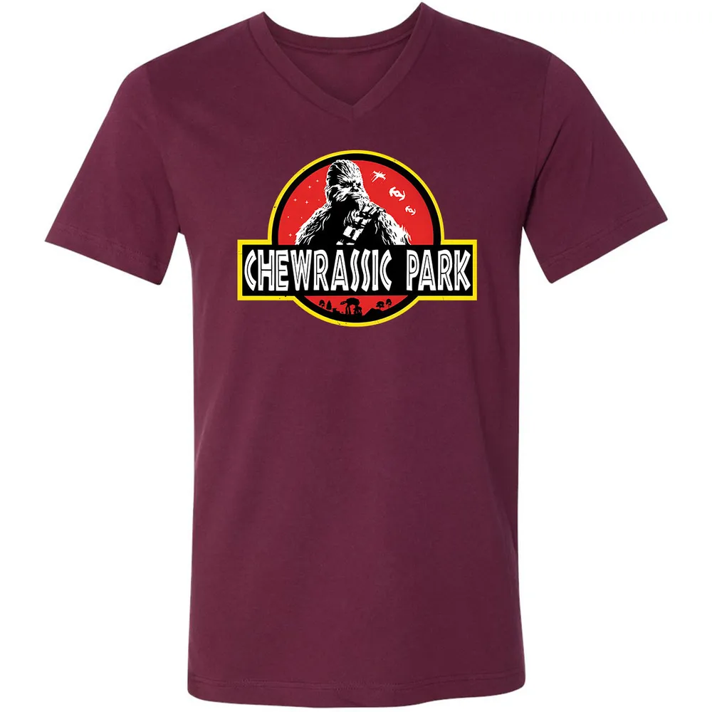 Unisex V-Neck T-Shirt - SQB3SM22 - Maroon - 6
