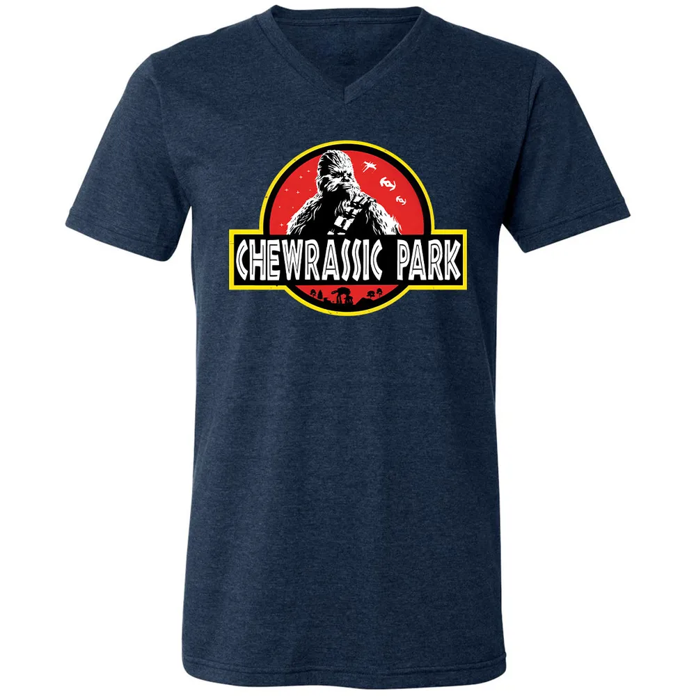 Unisex V-Neck T-Shirt - SQB3SM22 - Heather Navy - 15