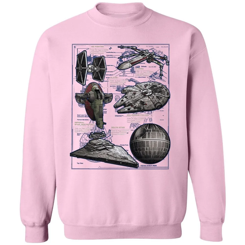 Classic Unisex Sweatshirt - PAE2F5H2 - Light Pink - 3