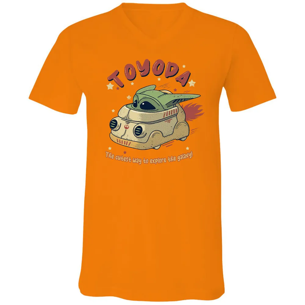 Unisex V-Neck T-Shirt - NYPMNUGJ - Orange - 11