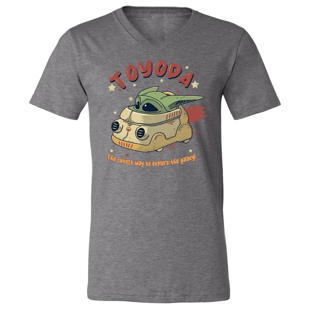 Unisex V-Neck T-Shirt - NYPMNUGJ - Deep Heather - 13