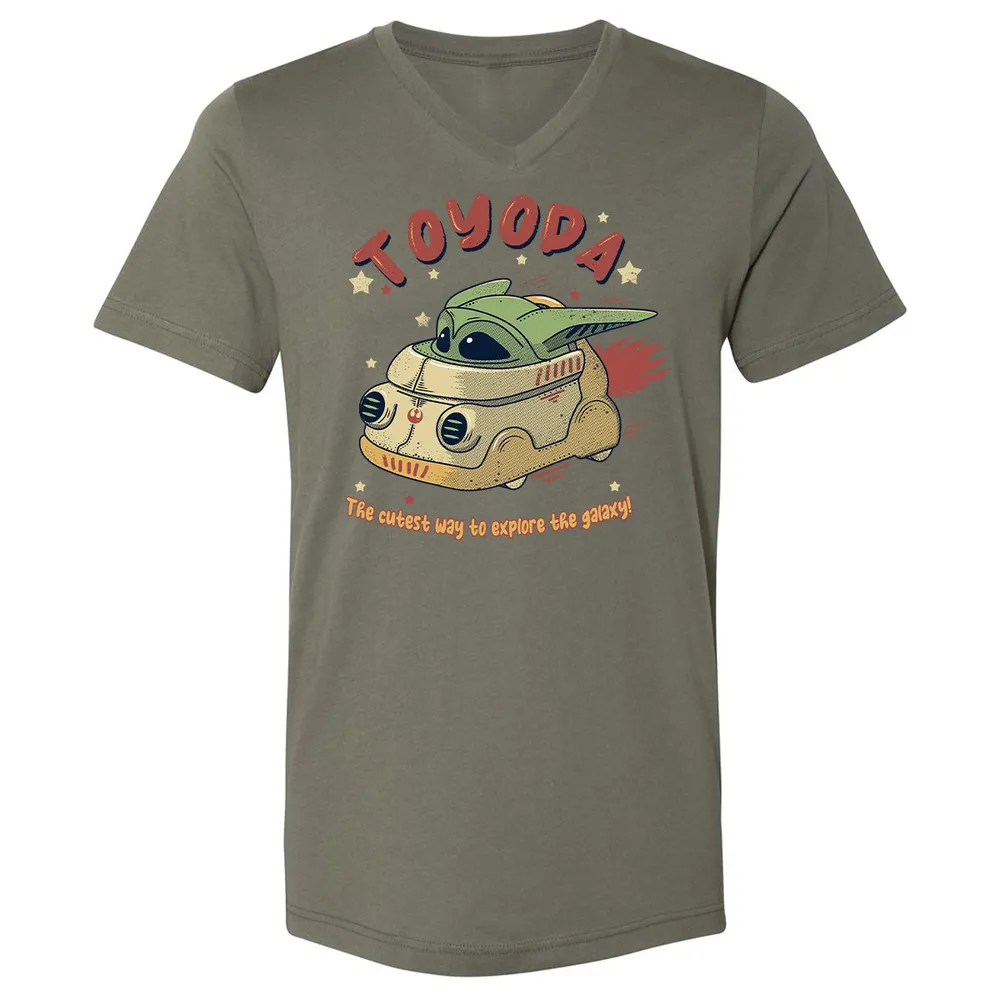 Unisex V-Neck T-Shirt - NYPMNUGJ - Military Green - 10