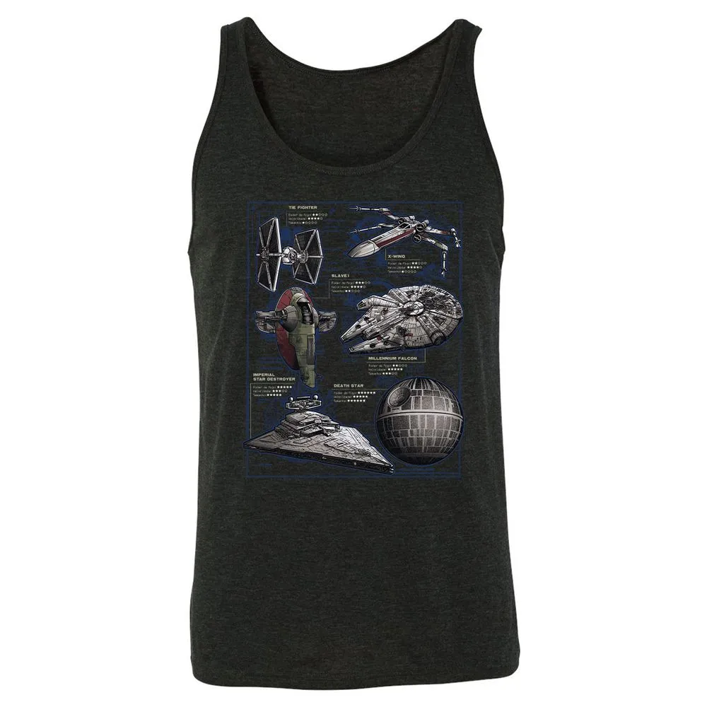 Unisex Jersey Tank - 18MW4JUB - Charcoal Black Triblend - 5