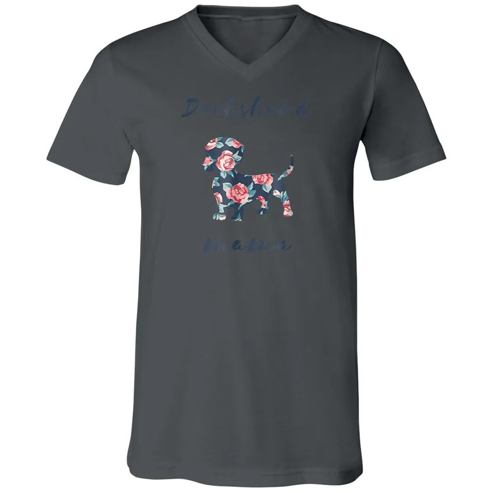 Unisex V-Neck T-Shirt - 9GVVSUQJ - Asphalt - 12