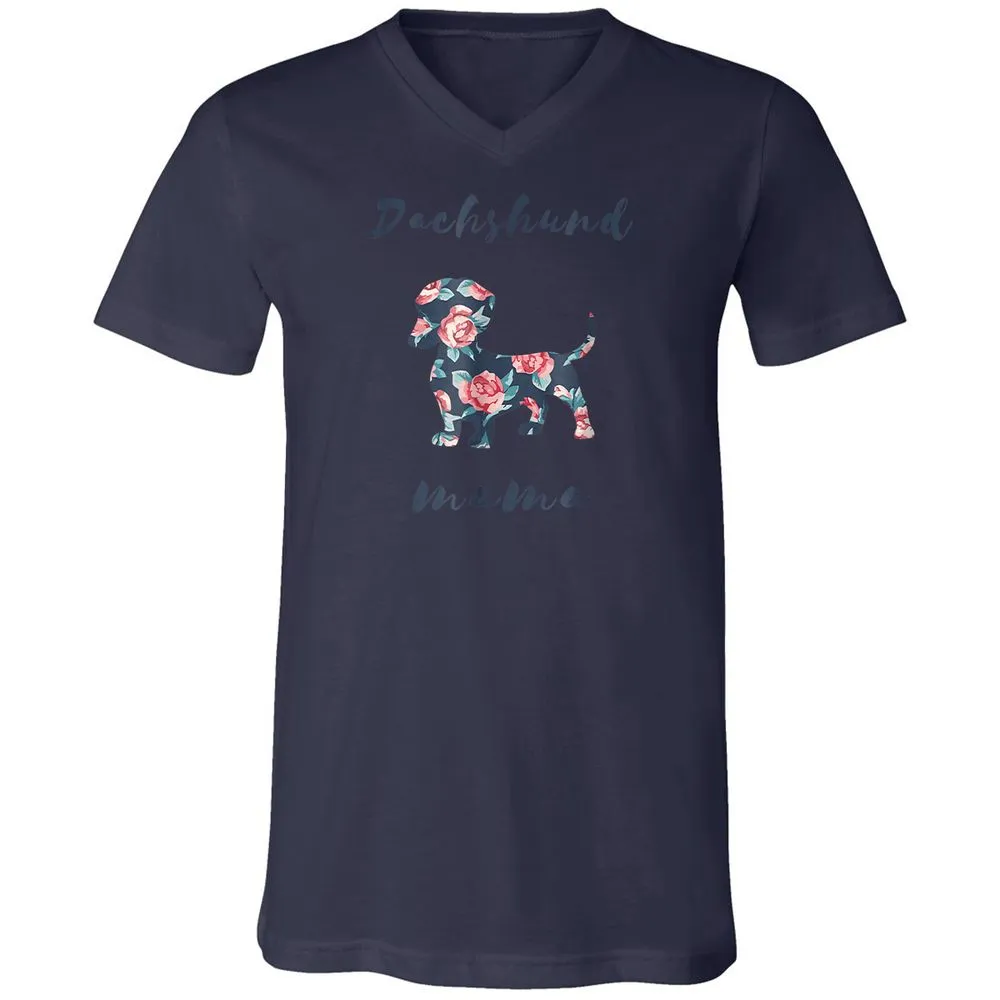 Unisex V-Neck T-Shirt - 9GVVSUQJ - Navy - 9