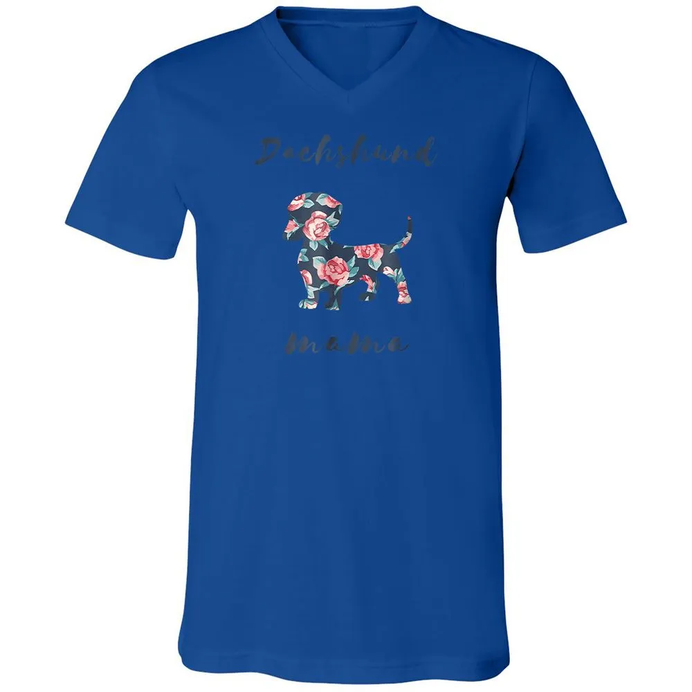 Unisex V-Neck T-Shirt - 9GVVSUQJ - True Royal - 4