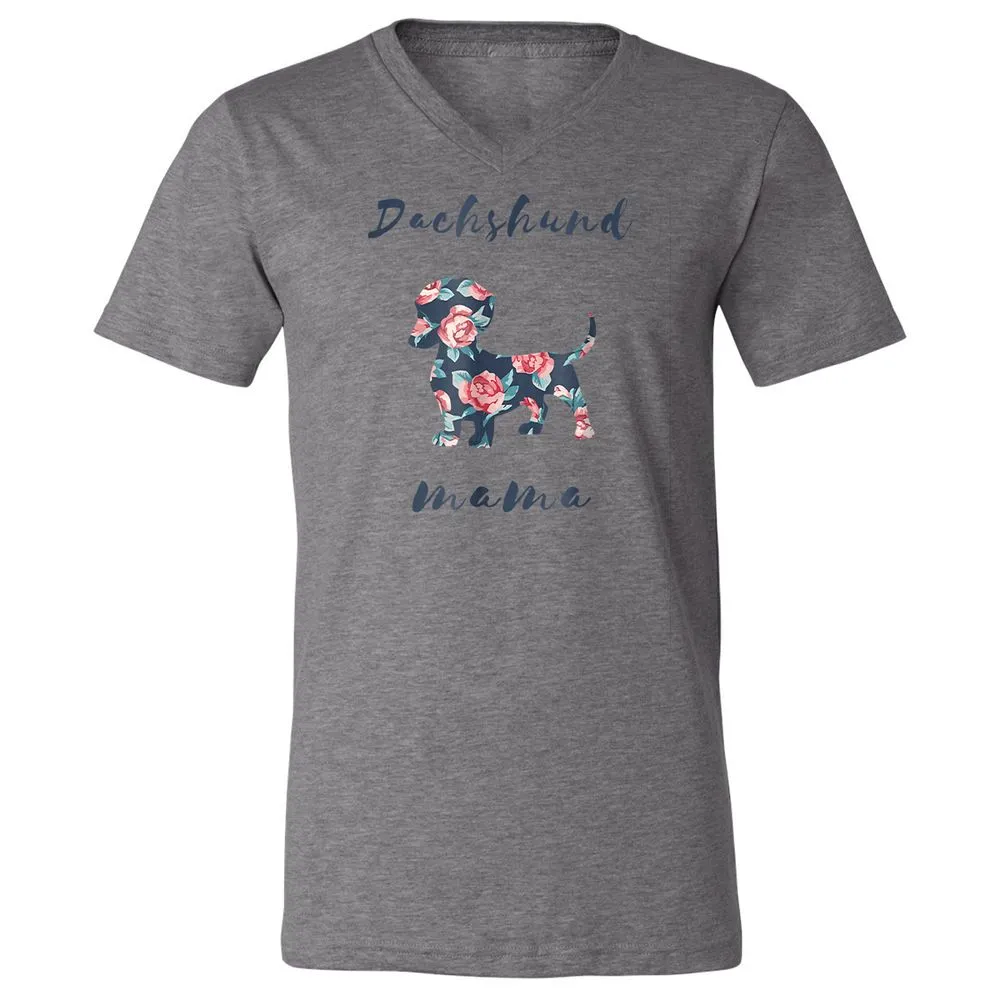 Unisex V-Neck T-Shirt - 9GVVSUQJ - Deep Heather - 13