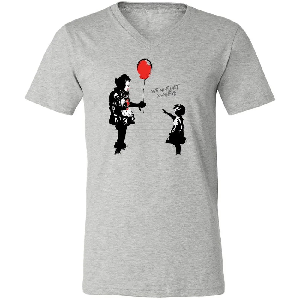 Unisex V-Neck T-Shirt - C7X85UJN - Athletic Heather - 7