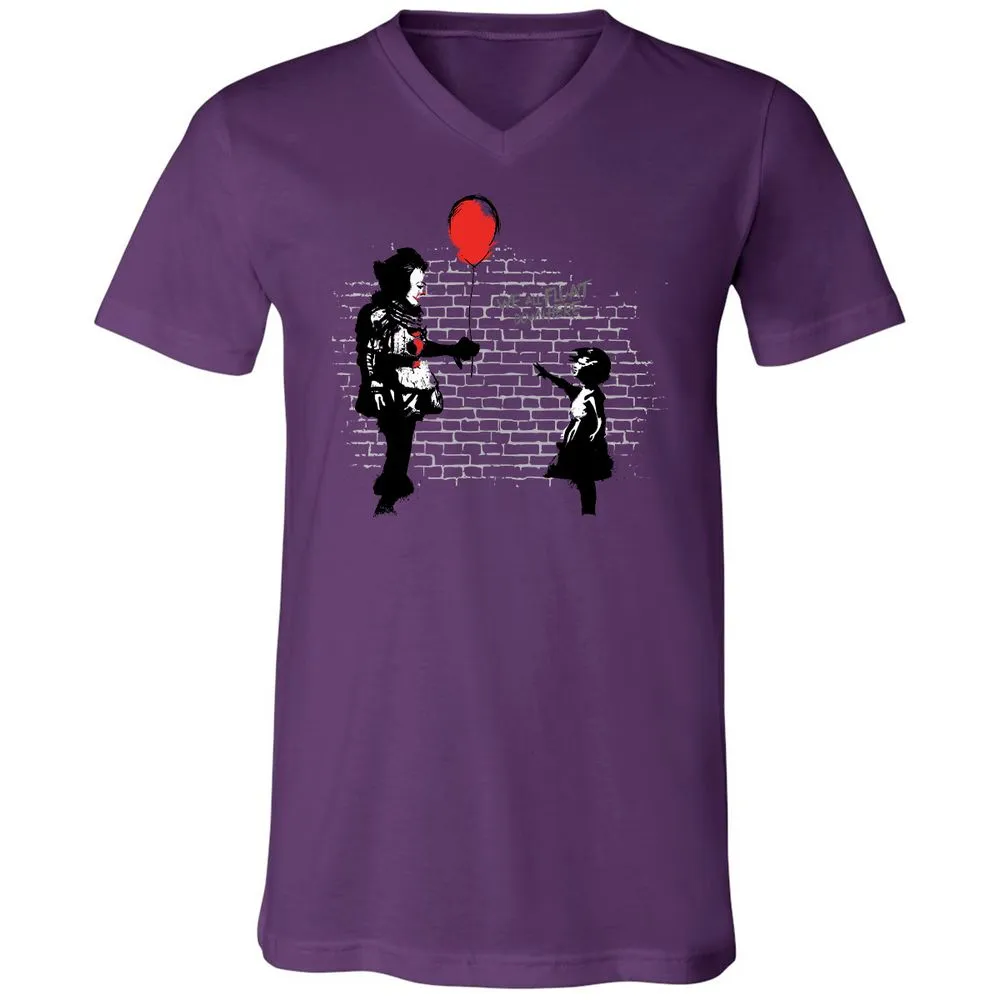 Unisex V-Neck T-Shirt - C7X85UJN - Team Purple - 2