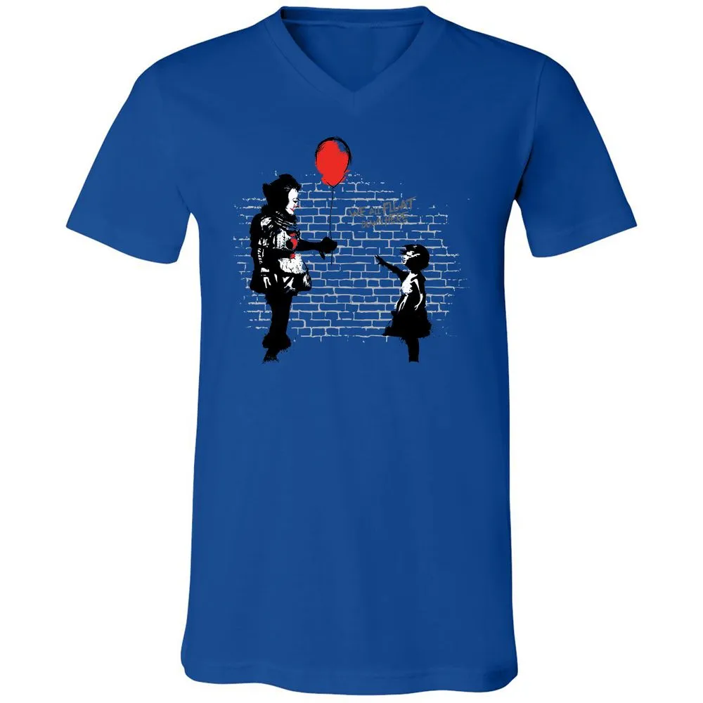 Unisex V-Neck T-Shirt - C7X85UJN - True Royal - 4