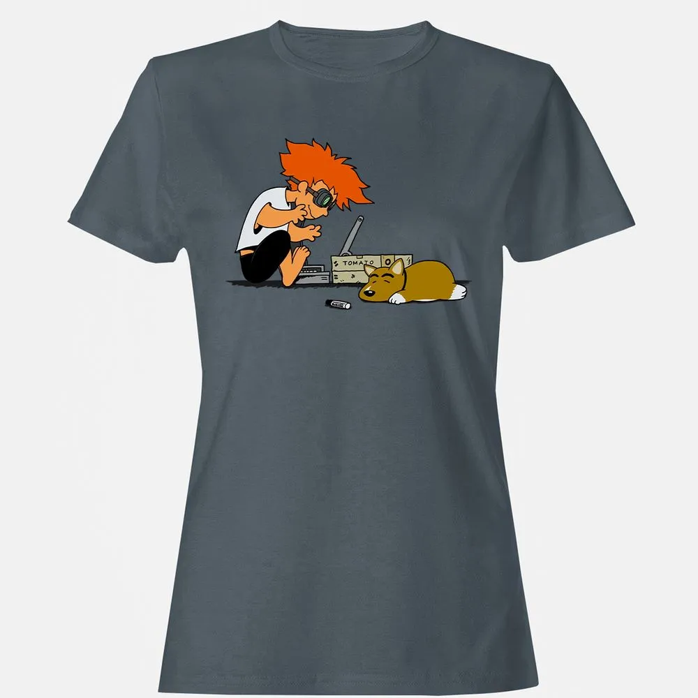 Women's T-Shirt - LX6C7821 - Charcoal - 3