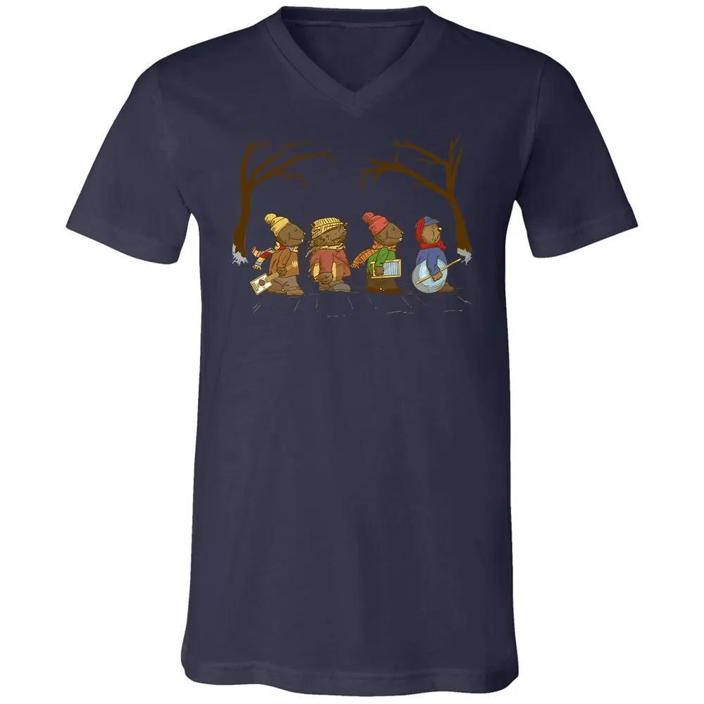 Unisex V-Neck T-Shirt - FRFWSFJ1 - Navy - 9