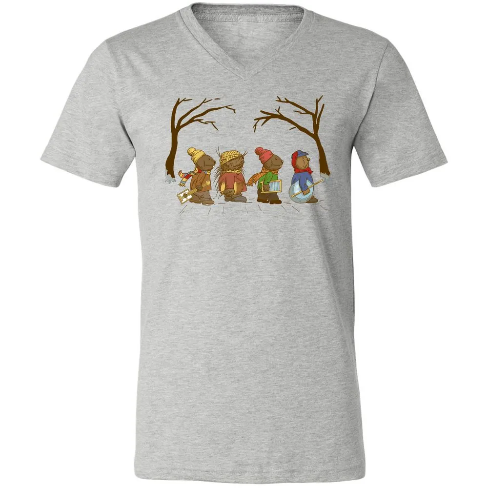 Unisex V-Neck T-Shirt - FRFWSFJ1 - Athletic Heather - 7