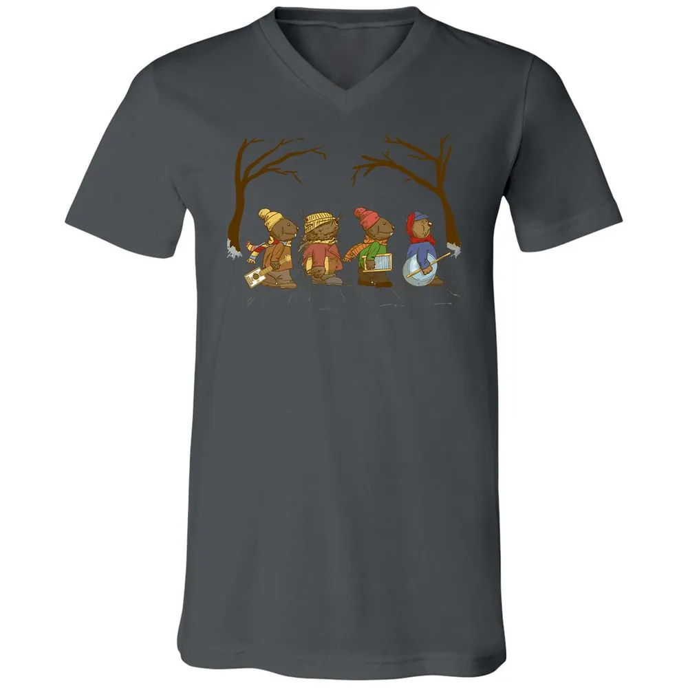 Unisex V-Neck T-Shirt - FRFWSFJ1 - Asphalt - 12