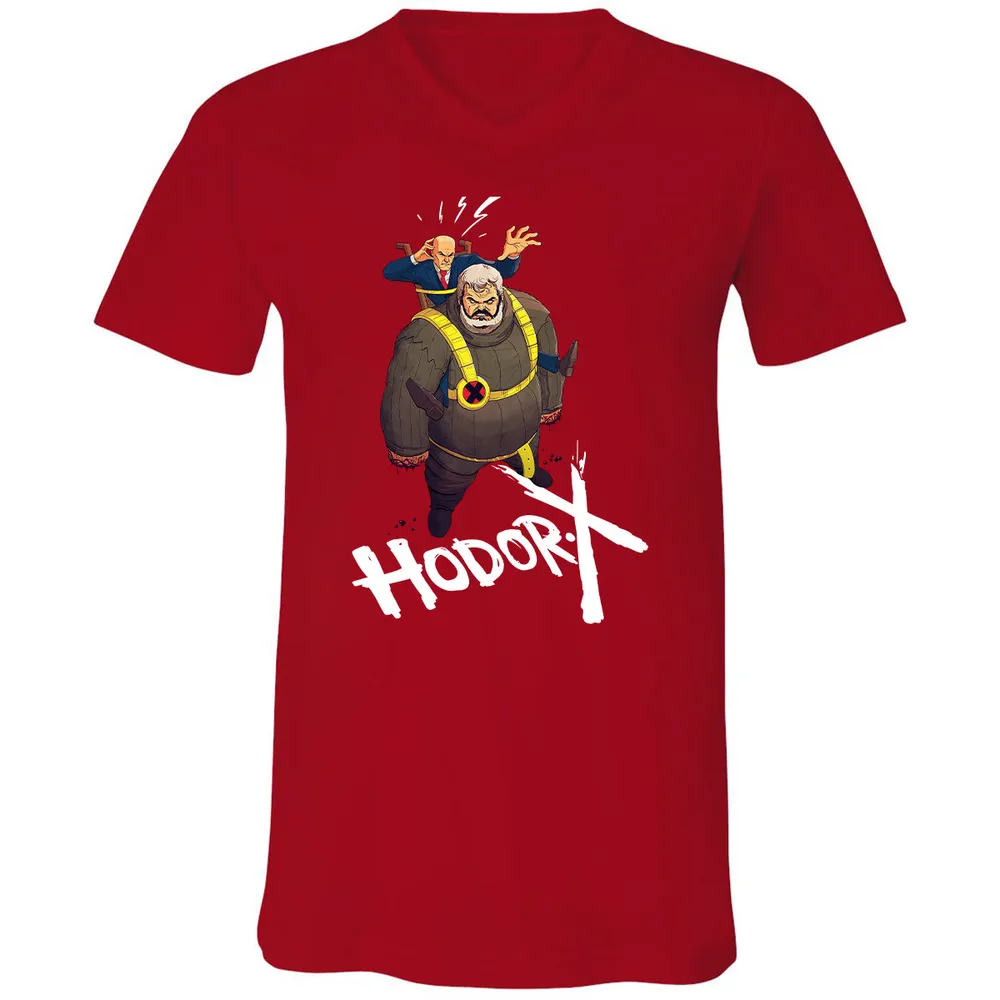 Unisex V-Neck T-Shirt - PQQHWXBV - Red - 3