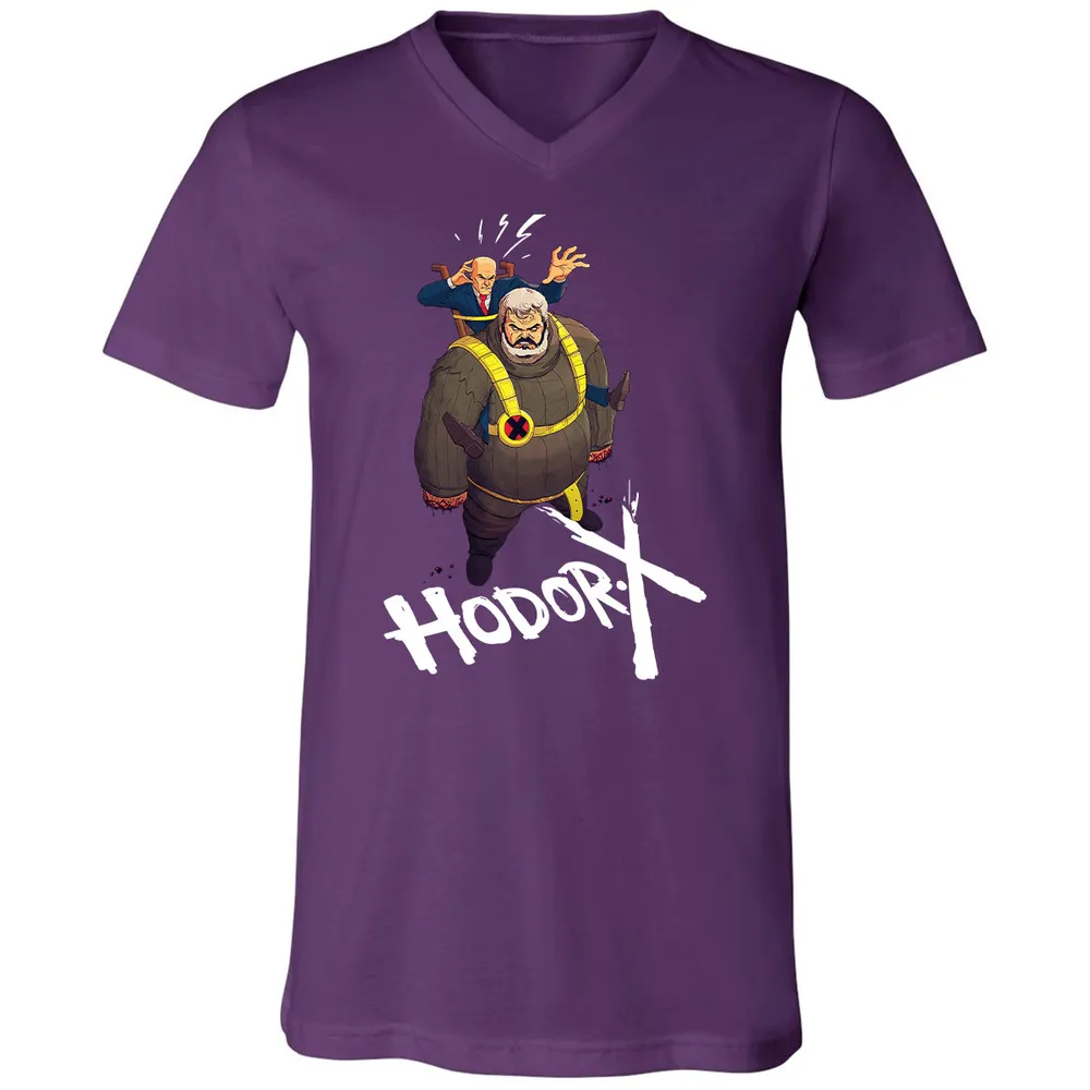 Unisex V-Neck T-Shirt - PQQHWXBV - Team Purple - 9