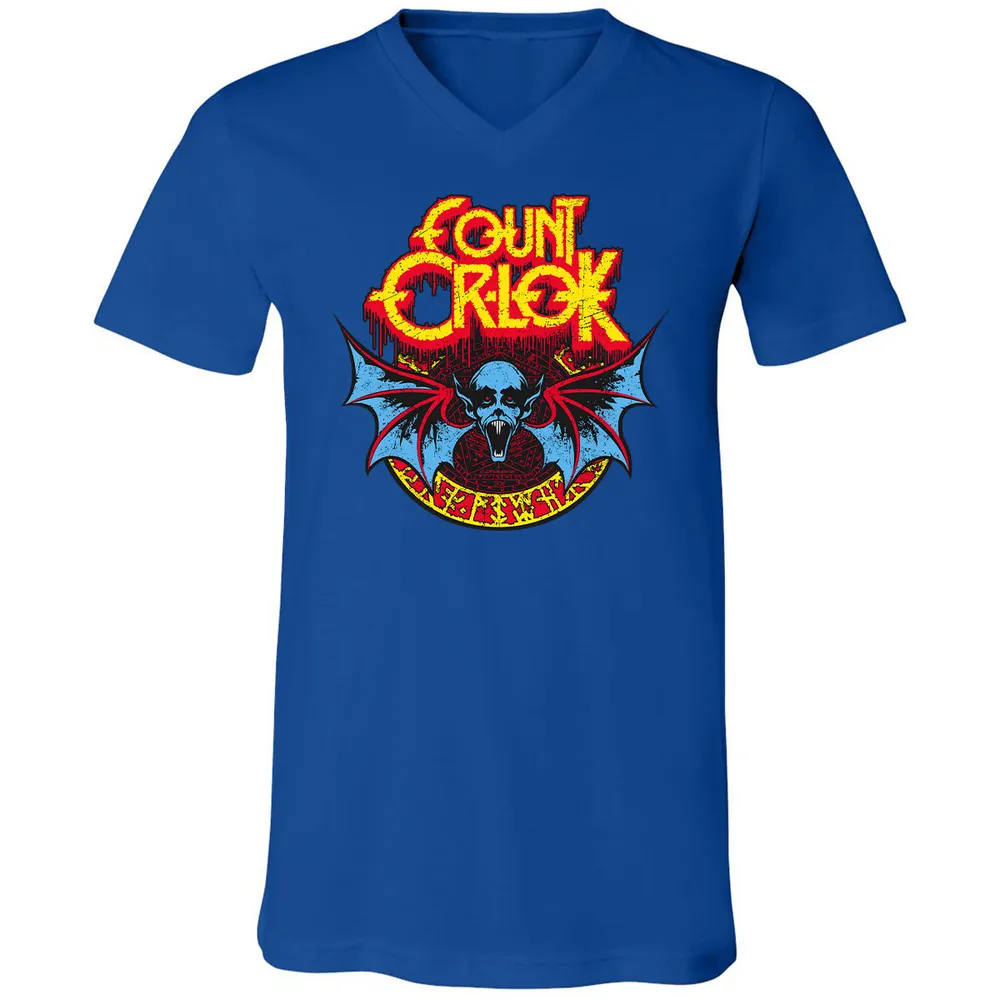 Unisex V-Neck T-Shirt - YWQ2NFPK - True Royal - 4