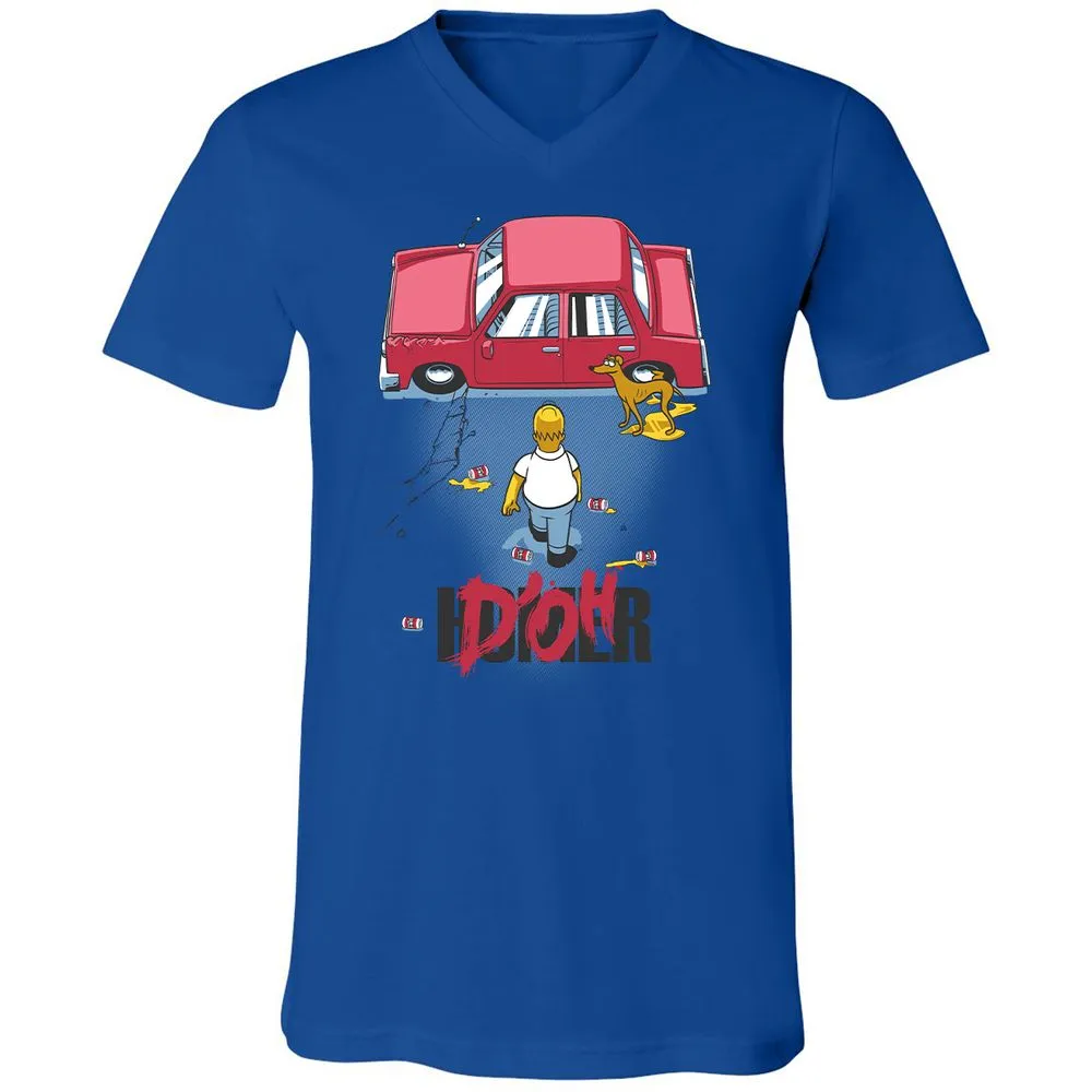 Unisex V-Neck T-Shirt - VMGCRH7V - True Royal - 4