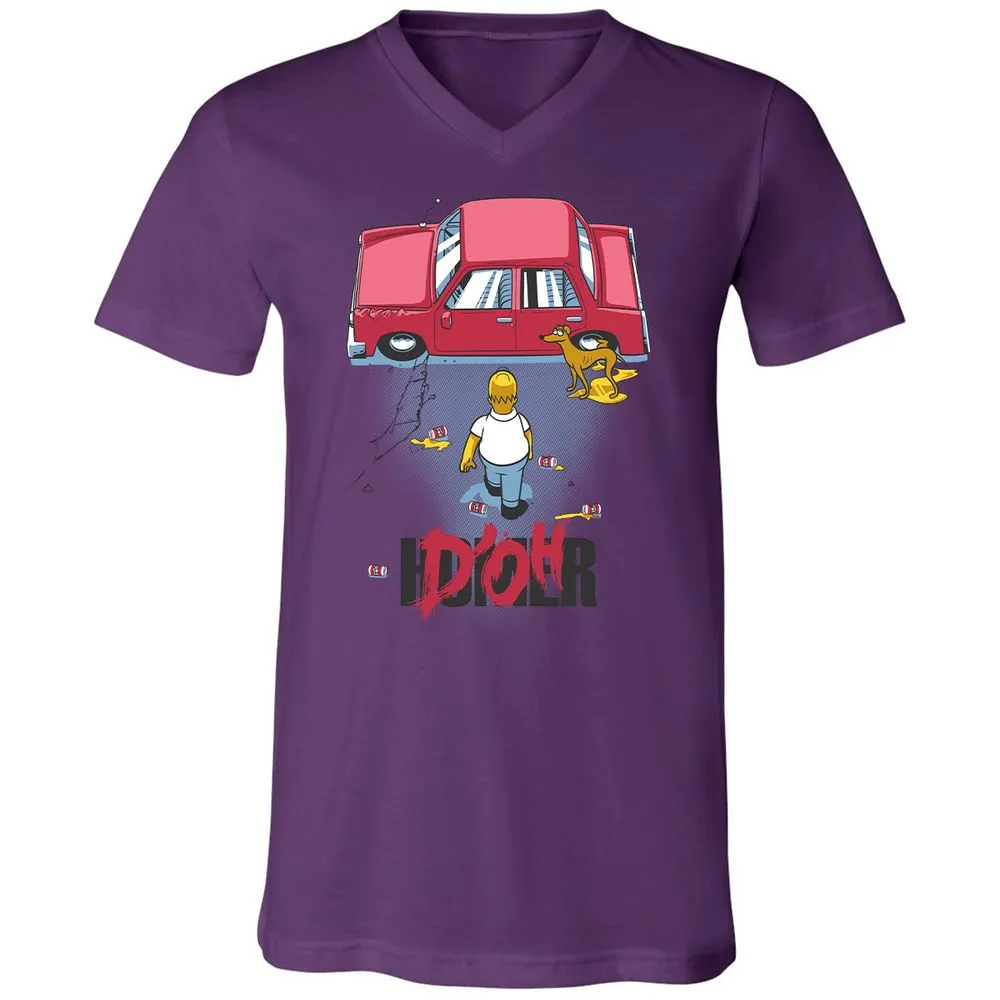 Unisex V-Neck T-Shirt - VMGCRH7V - Team Purple - 2