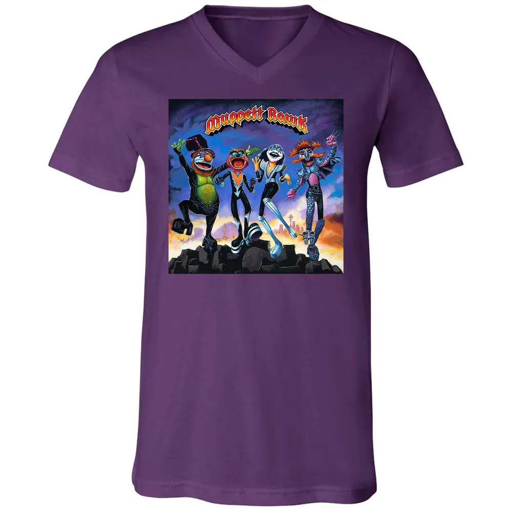 Unisex V-Neck T-Shirt - 69Q75Z5B - Team Purple - 9