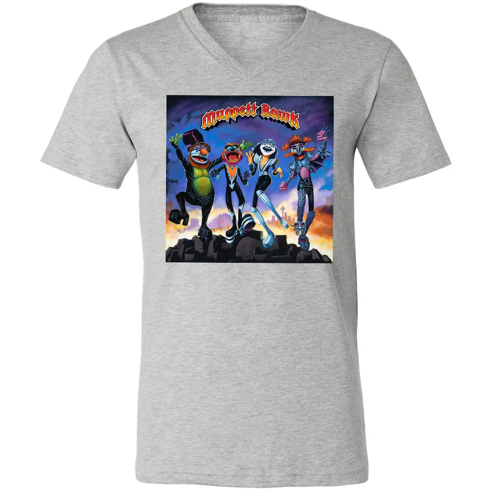 Unisex V-Neck T-Shirt - 69Q75Z5B - Athletic Heather - 7