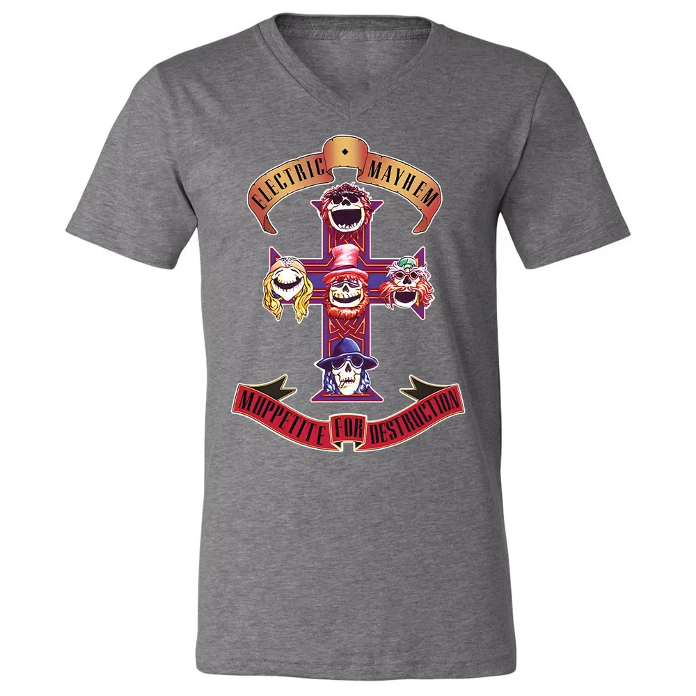 Unisex V-Neck T-Shirt - 2WQGNPEX - Deep Heather - 13