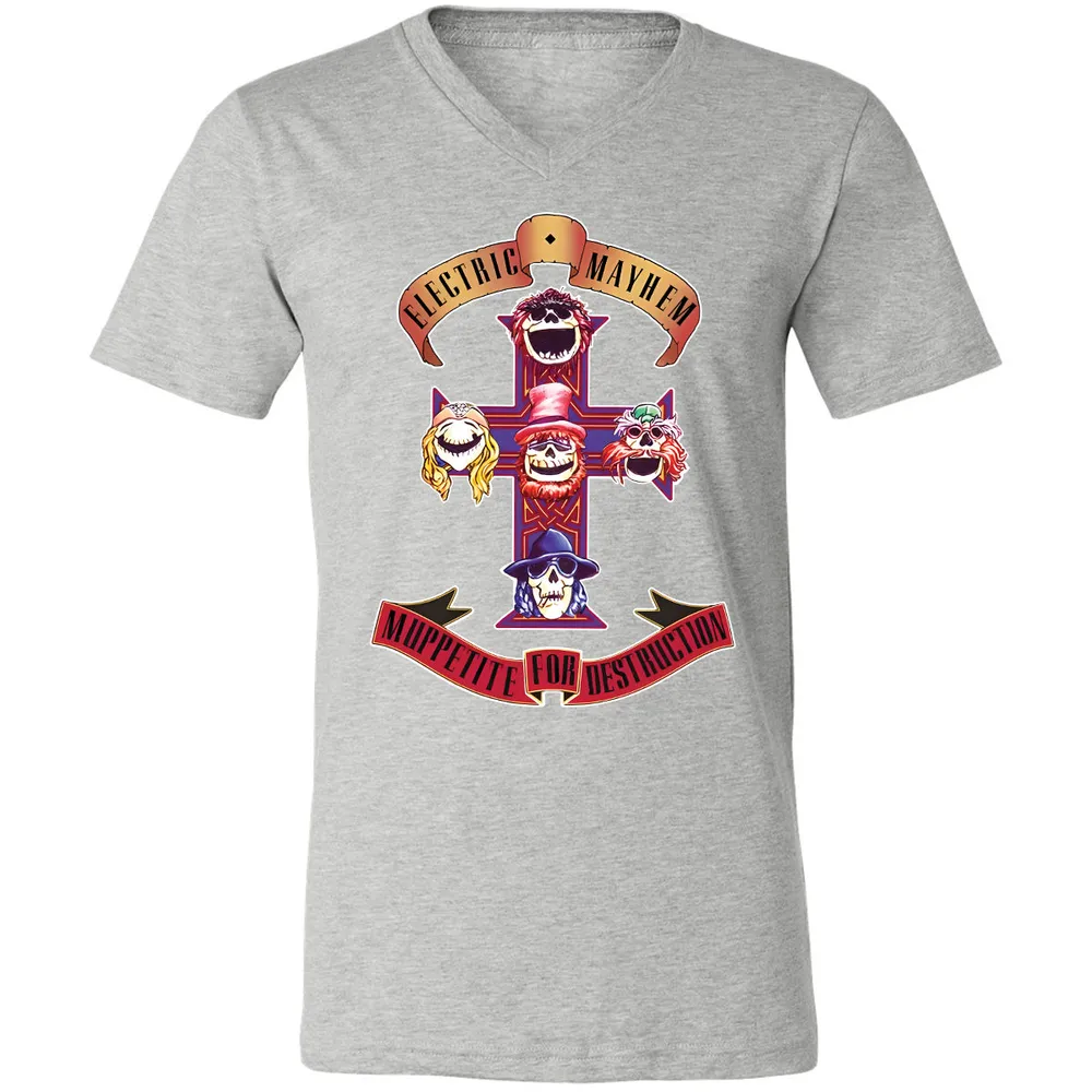 Unisex V-Neck T-Shirt - 2WQGNPEX - Athletic Heather - 7