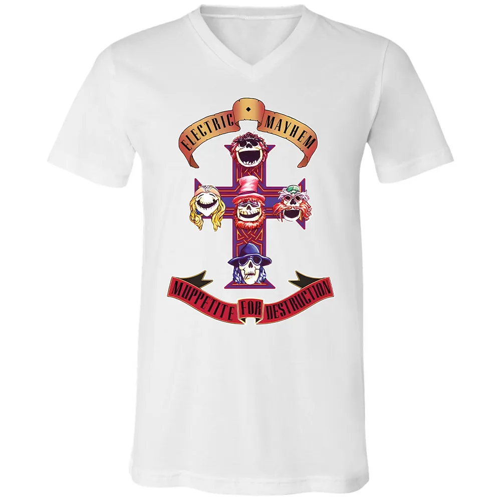 Unisex V-Neck T-Shirt - 2WQGNPEX - White - 5