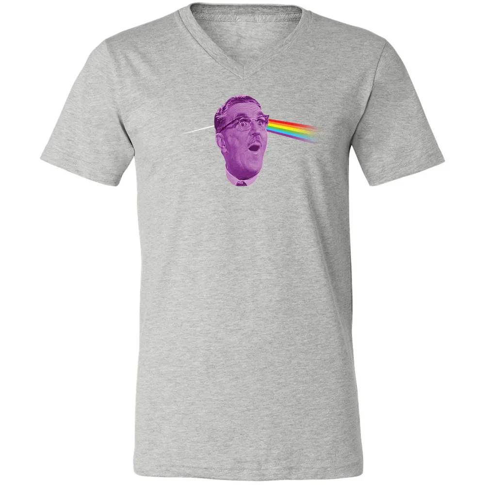 Unisex V-Neck T-Shirt - 53LPEUDW - Athletic Heather - 7