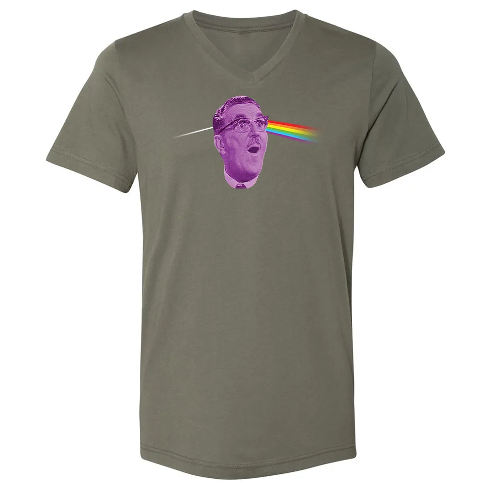 Unisex V-Neck T-Shirt - 53LPEUDW - Military Green - 10