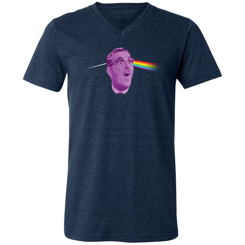Unisex V-Neck T-Shirt - 53LPEUDW - Heather Navy - 15