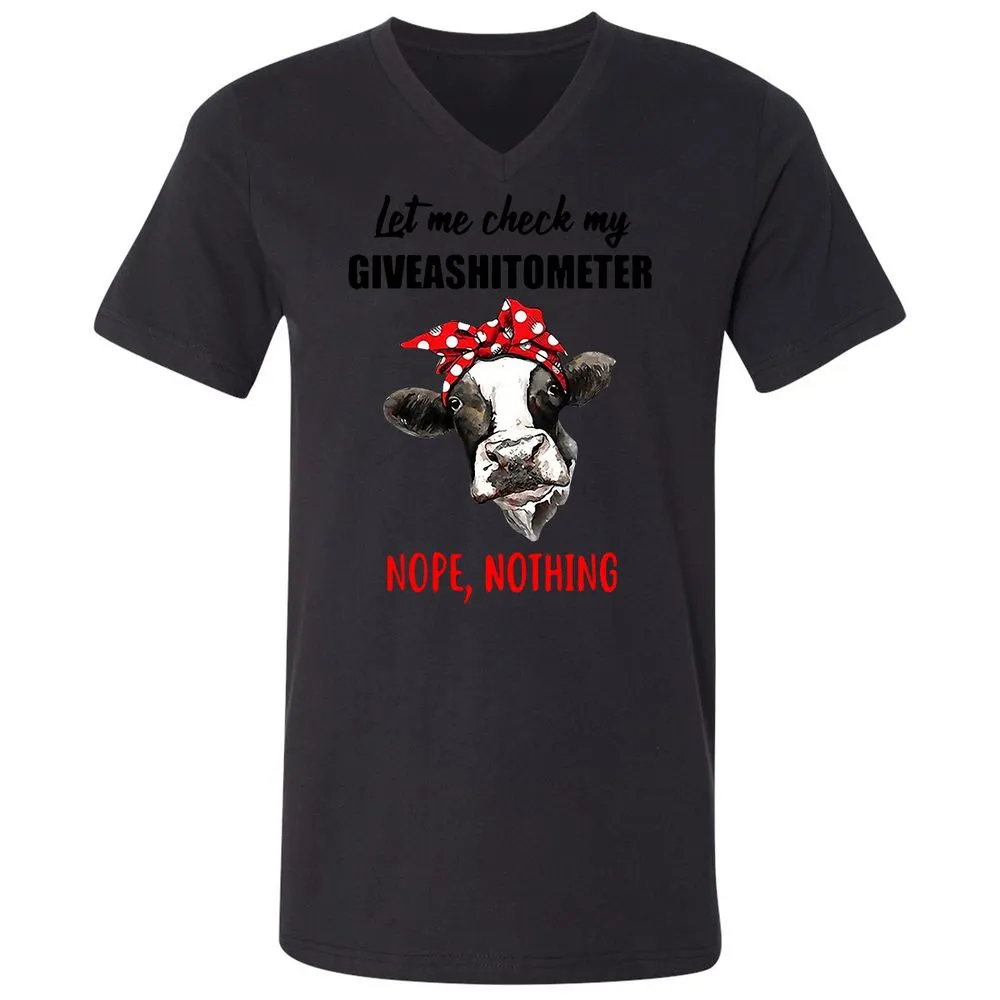 Unisex V-Neck T-Shirt - NSMF3DTH - Black - 16
