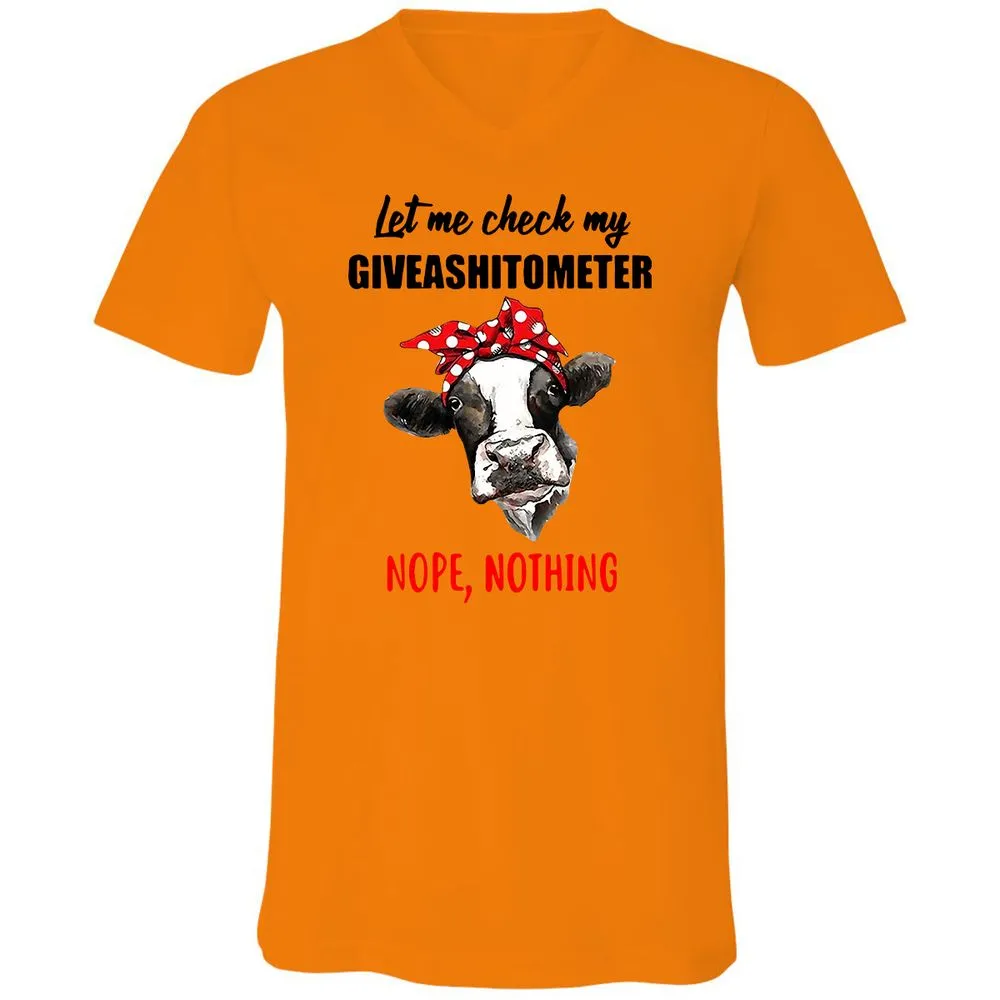 Unisex V-Neck T-Shirt - NSMF3DTH - Orange - 11