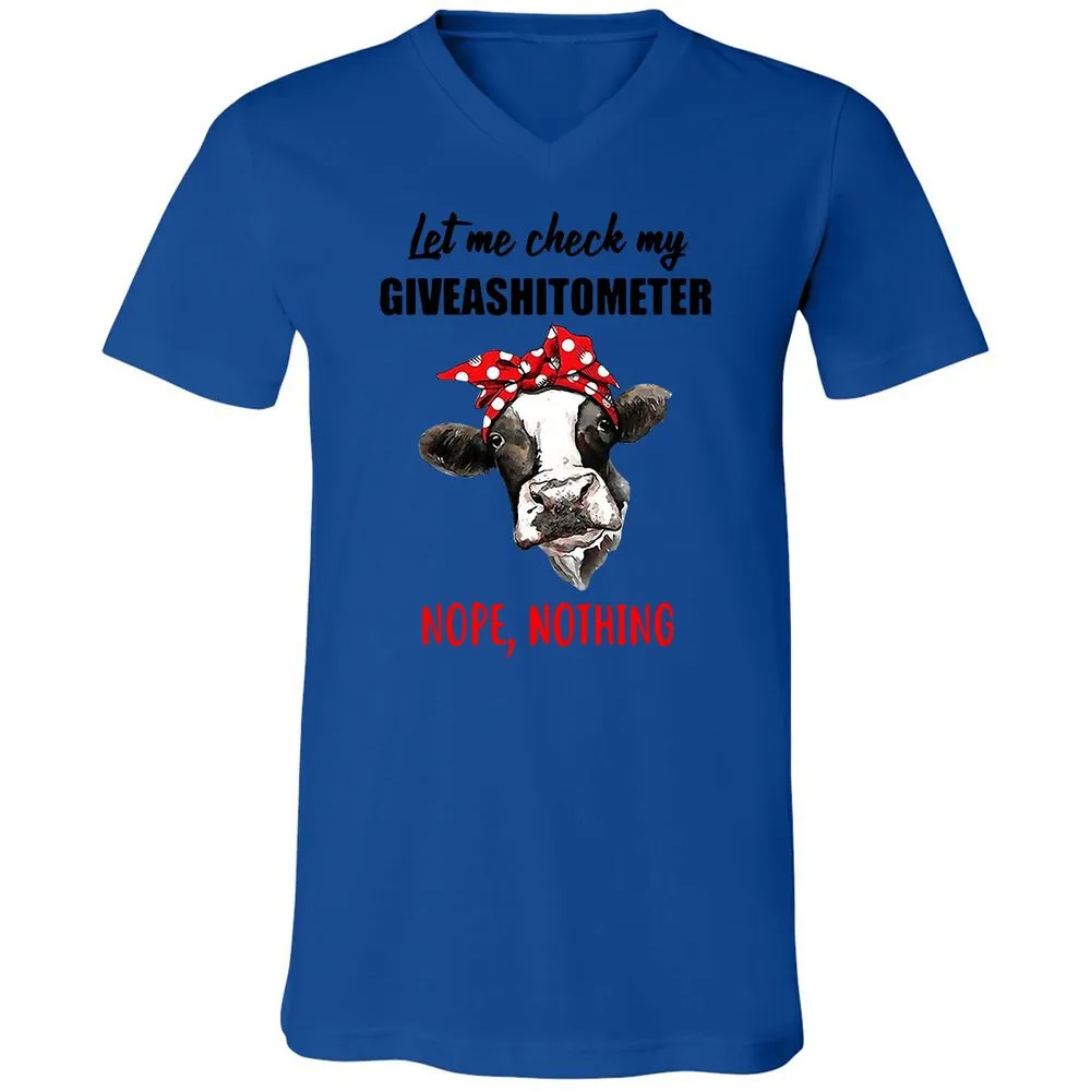 Unisex V-Neck T-Shirt - NSMF3DTH - True Royal - 4
