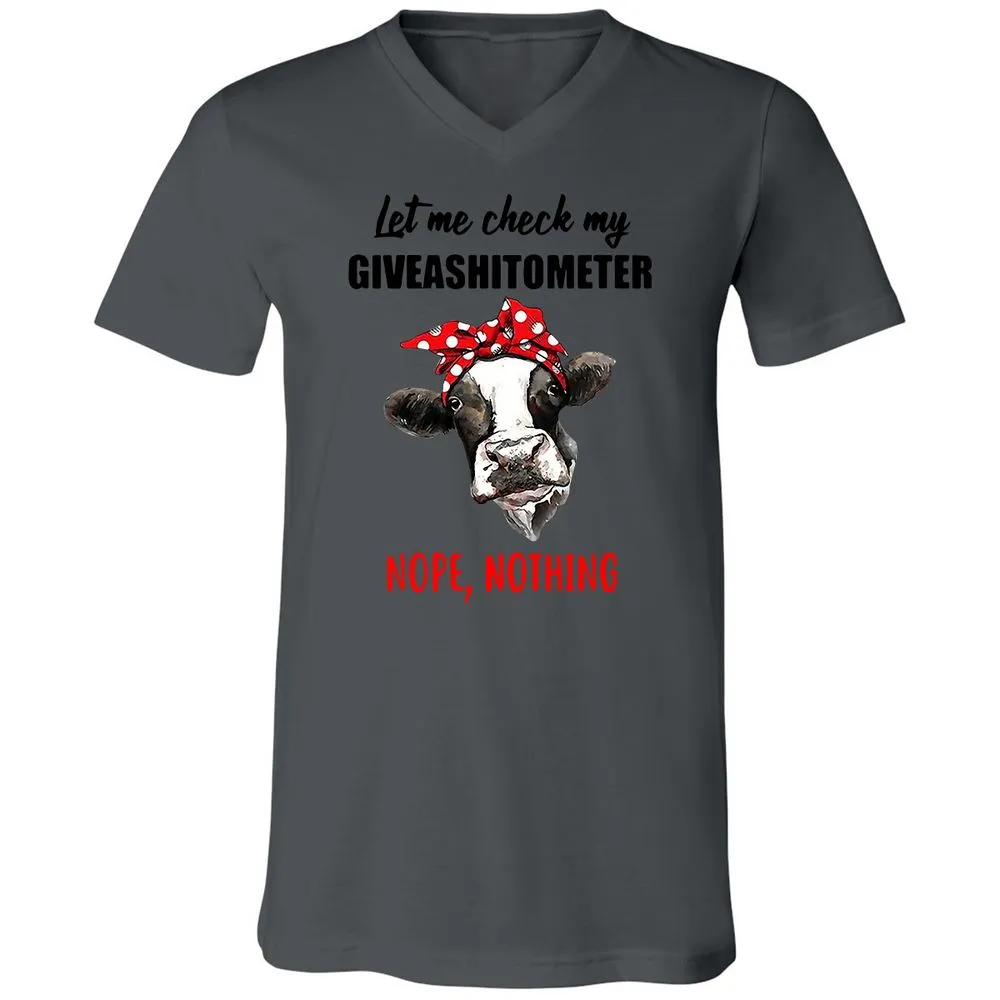 Unisex V-Neck T-Shirt - NSMF3DTH - Asphalt - 12