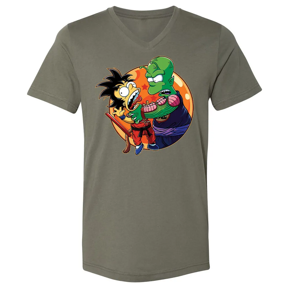 Unisex V-Neck T-Shirt - XSDDKHK3 - Military Green - 10