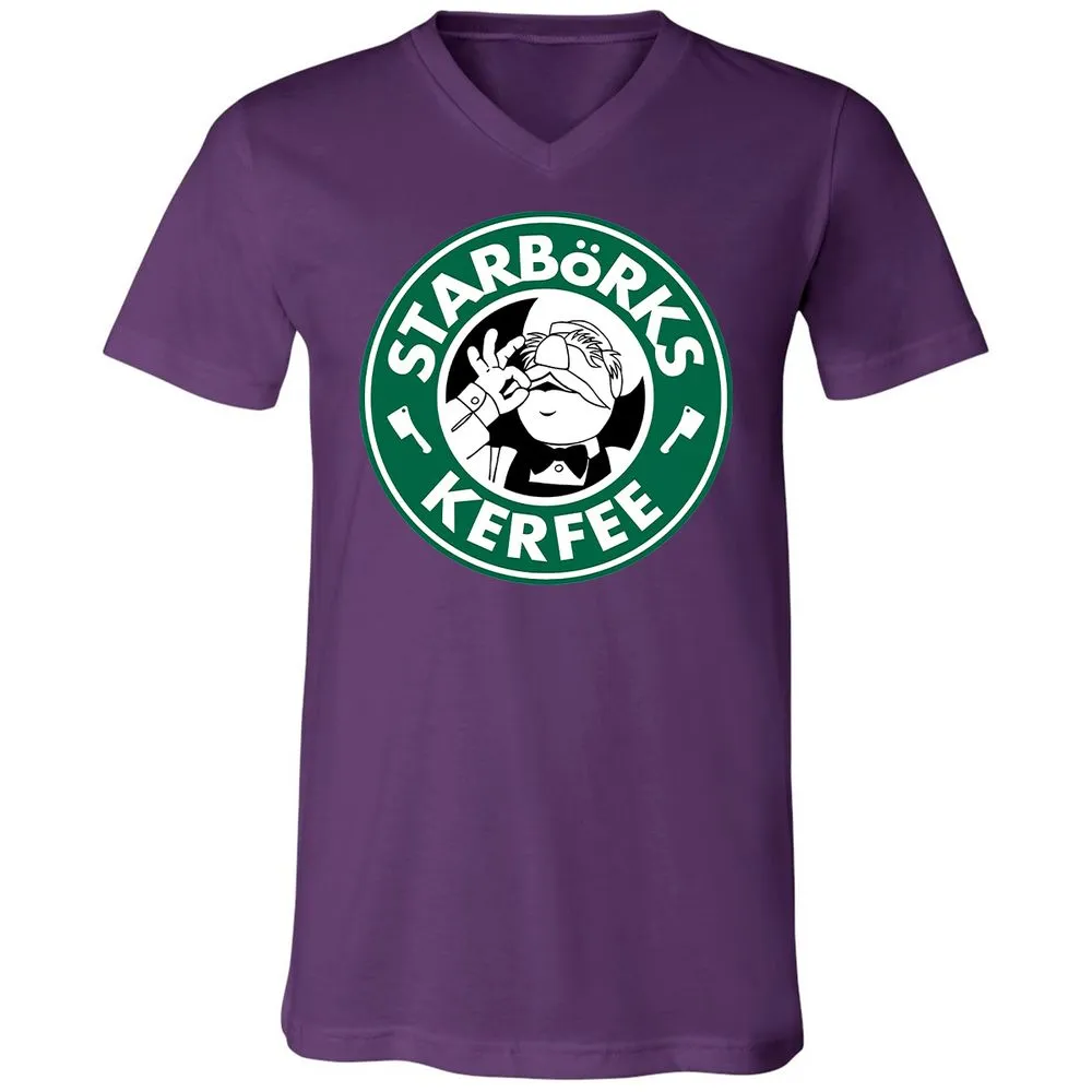 Unisex V-Neck T-Shirt - QQ3H45JH - Team Purple - 2