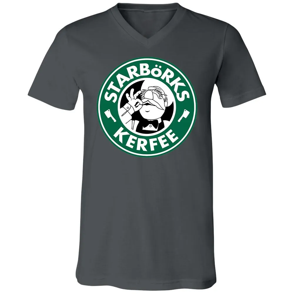 Unisex V-Neck T-Shirt - QQ3H45JH - Asphalt - 12