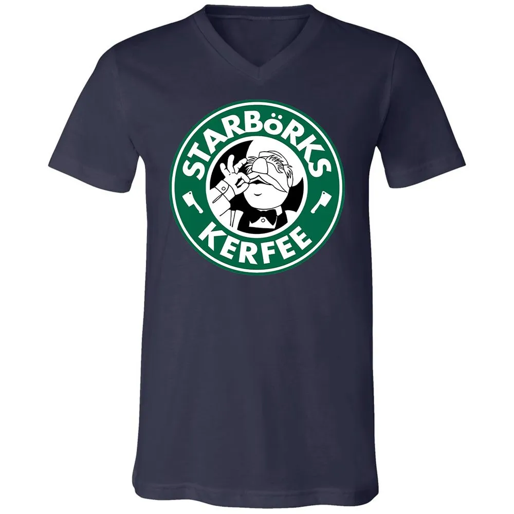 Unisex V-Neck T-Shirt - QQ3H45JH - Navy - 9