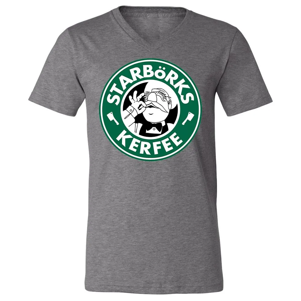 Unisex V-Neck T-Shirt - QQ3H45JH - Deep Heather - 13