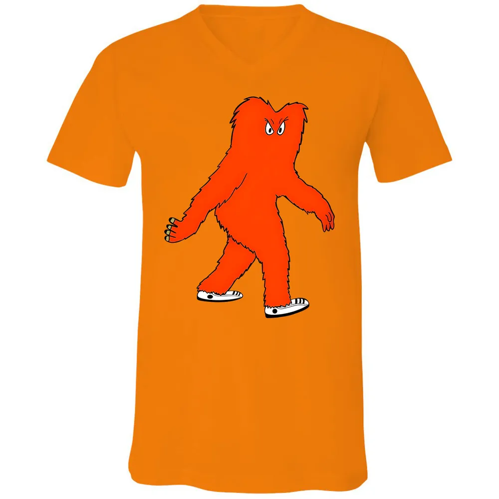 Unisex V-Neck T-Shirt - WXH8PKG7 - Orange - 11