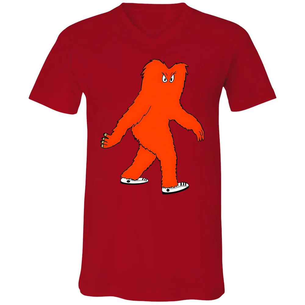 Unisex V-Neck T-Shirt - WXH8PKG7 - Red - 3