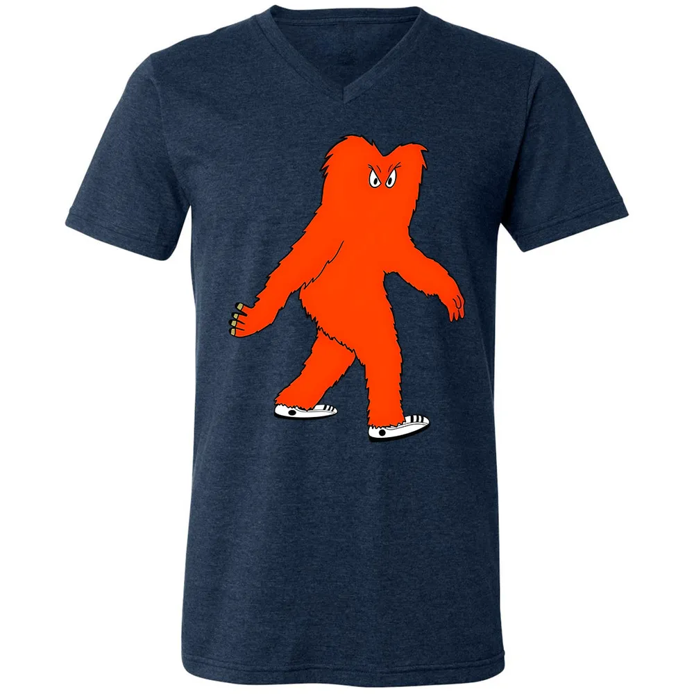 Unisex V-Neck T-Shirt - WXH8PKG7 - Heather Navy - 15