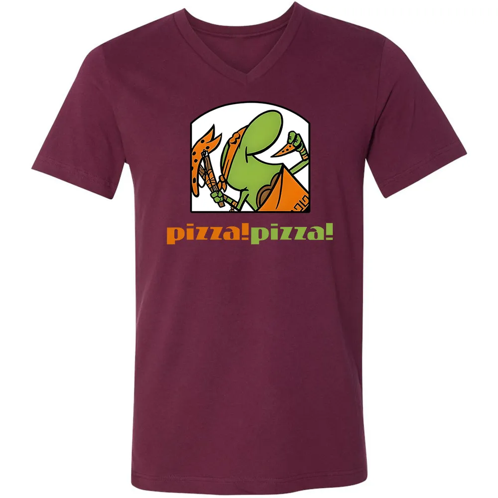 Unisex V-Neck T-Shirt - 4CGK8SSF - Maroon - 6
