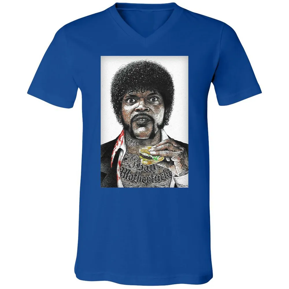 Unisex V-Neck T-Shirt - CPZUPYF4 - True Royal - 4