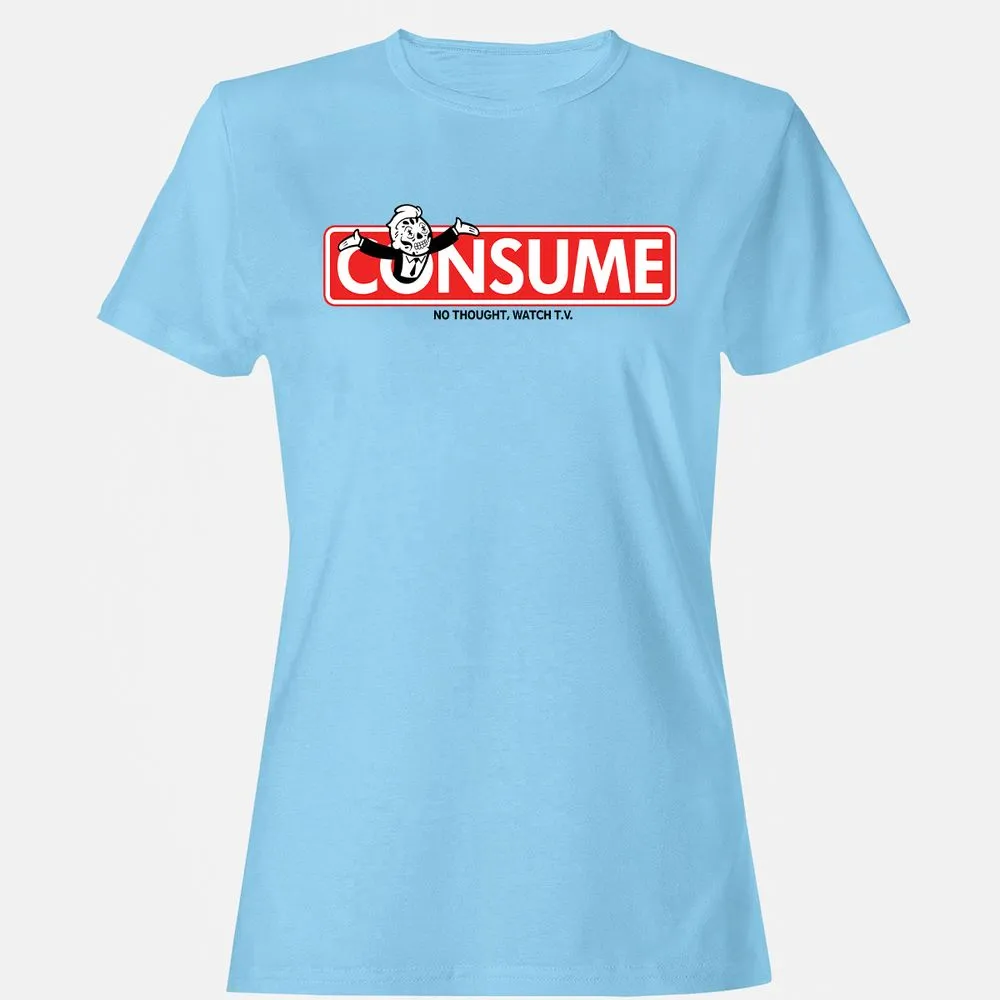 Women's T-Shirt - UY4EC94D - Light Blue - 8