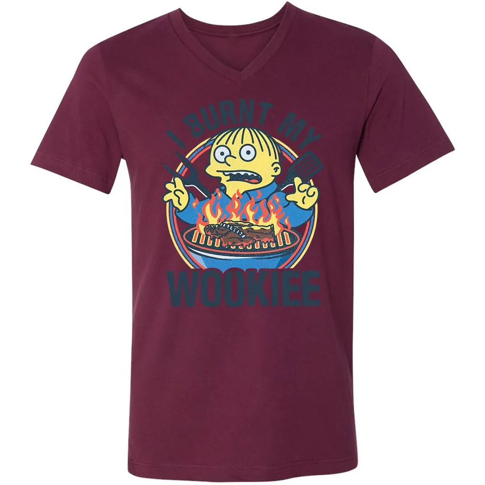Unisex V-Neck T-Shirt - ZXZYFEE9 - Maroon - 6