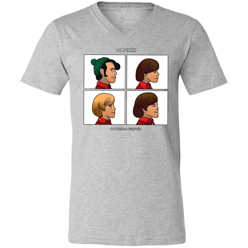 Unisex V-Neck T-Shirt - CM7UKVFY - Athletic Heather - 7