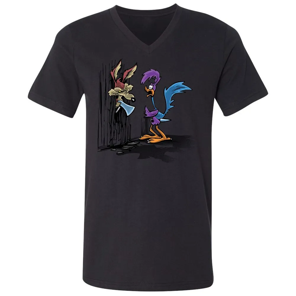 Unisex V-Neck T-Shirt - 45GNGDC7 - Black - 16