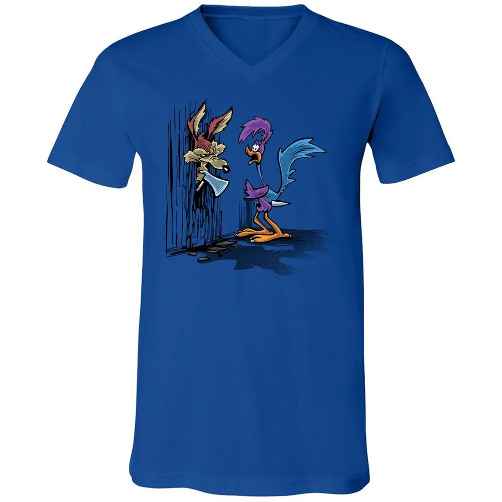 Unisex V-Neck T-Shirt - 45GNGDC7 - True Royal - 4